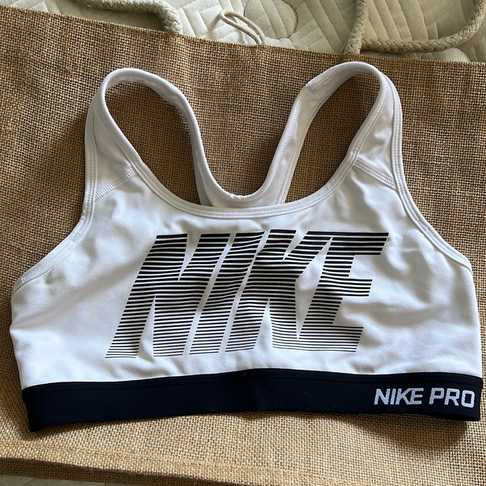 White Nike Sports Bra